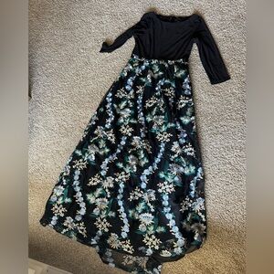 Adrianna papell embroidered dress